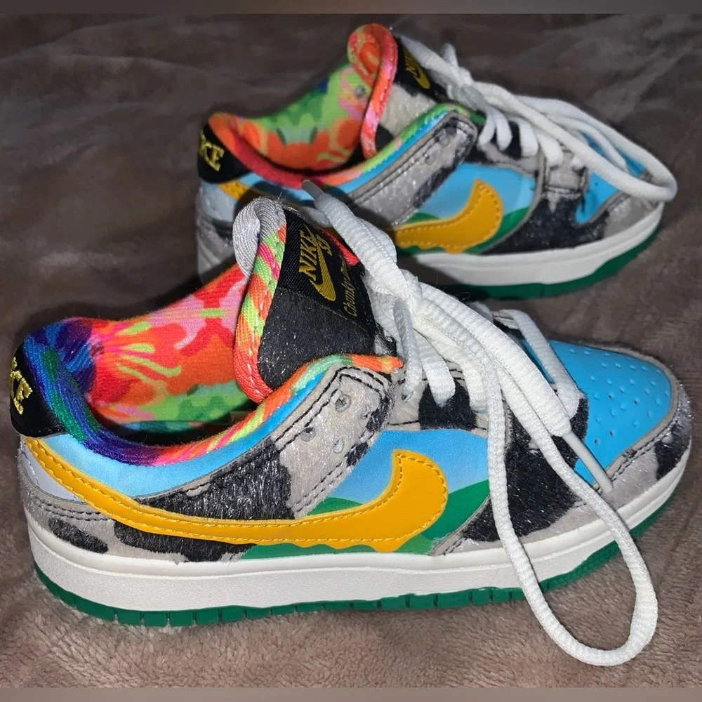 Ben & Jerry's x Nike Dunk Low SB 'Chunky Dunky' SIZE 11C Pre-Schooler - Picture 1 of 7